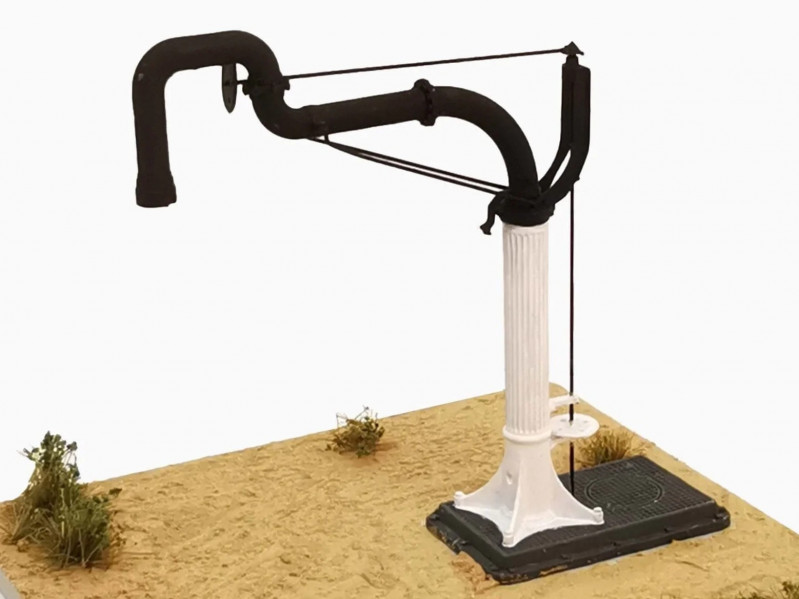 Grue à eau Ouest à col double