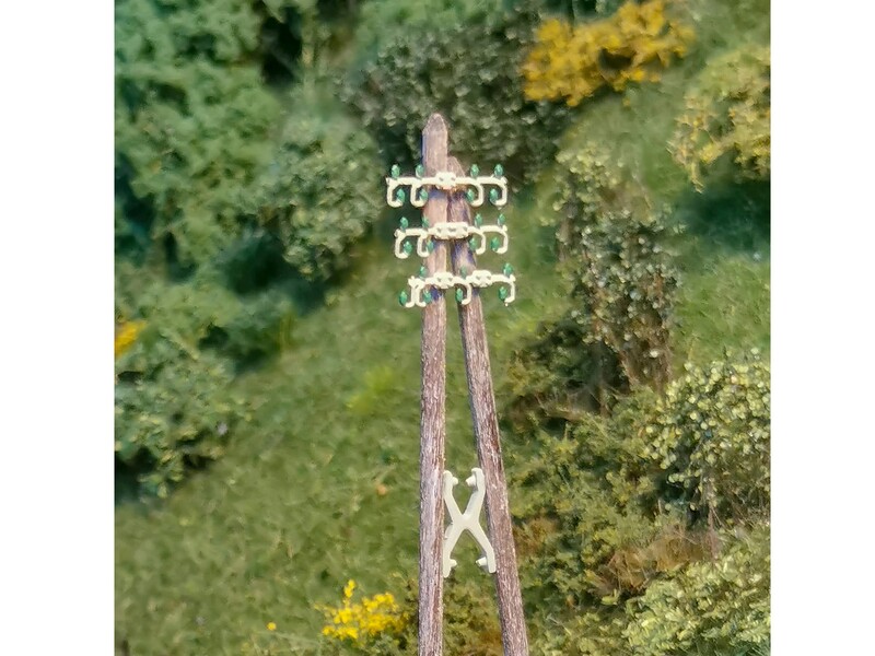 Abaodam 6pièces Mini Poteaux Télégraphiques De Décoration Pour