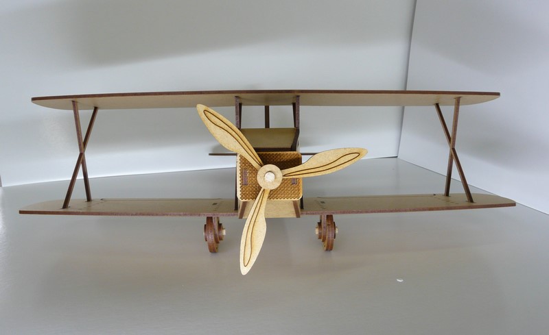 MAQUETTE EN BOIS AVION BIPLAN SPAD SX - Ma Maquette A Moi