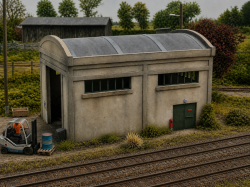 Remise à locotracteur Béton