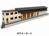 Entrepôt demi-bâtiment - Kit C