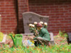Entretien de tombes au cimetière