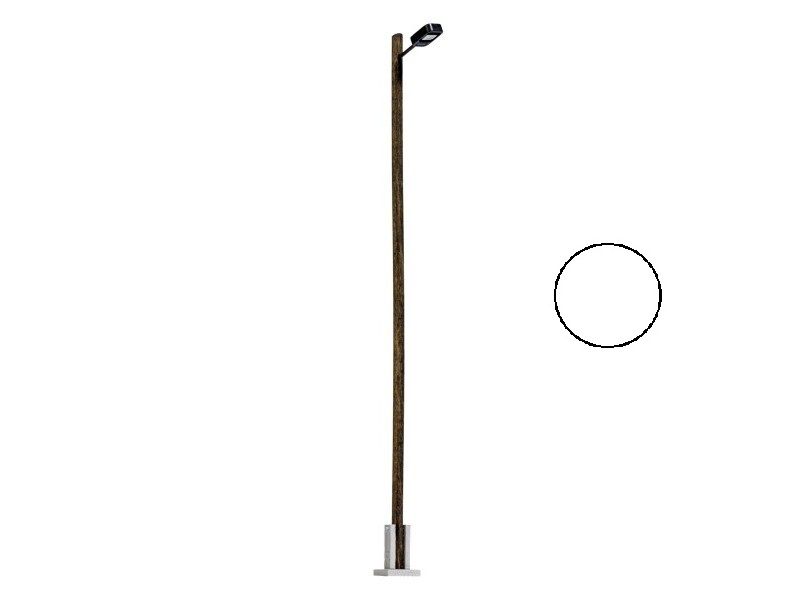 Lampadaire LED mat en bois, lampe carré noire, éclairage blanc