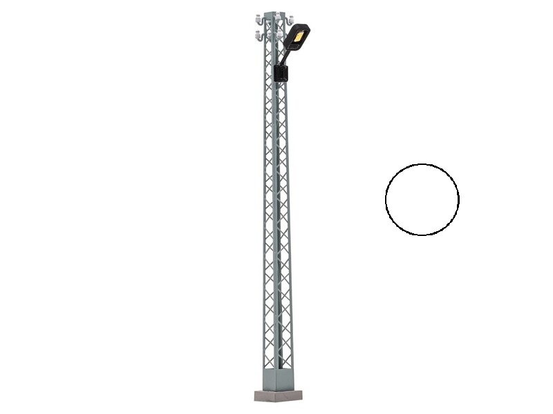 Lampadaire LED en treillis, lampe carré noire, éclairage blanc