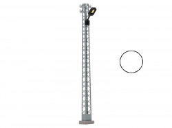 Lampadaire LED en treillis, lampe carré noire, éclairage blanc
