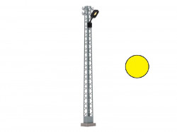 Lampadaire LED en treillis, lampe carré noire, éclairage jaune