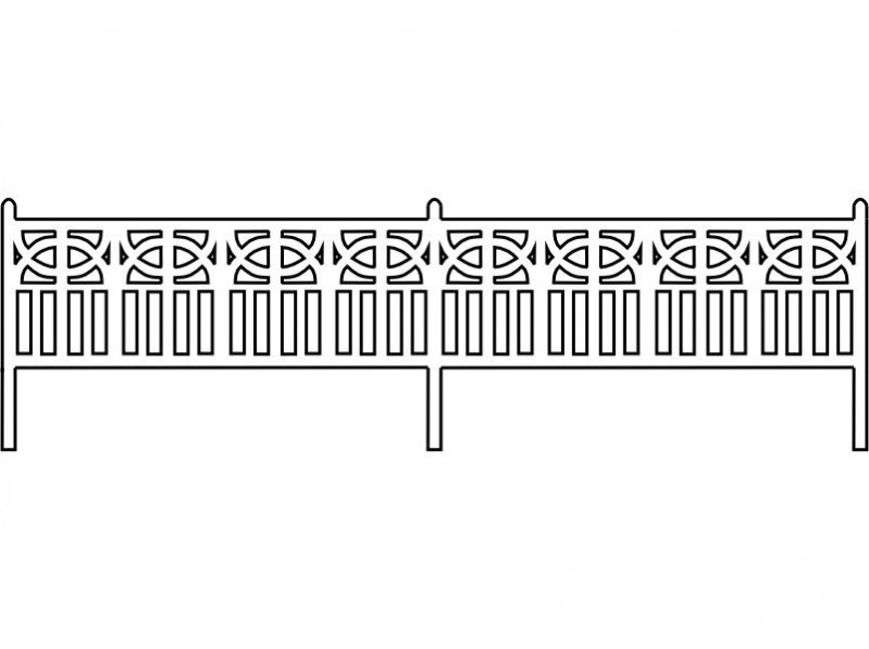 type 1, barrière sncf 160 ème, barriere echelle N, cloture béton N, cloture echelle 1600 ème