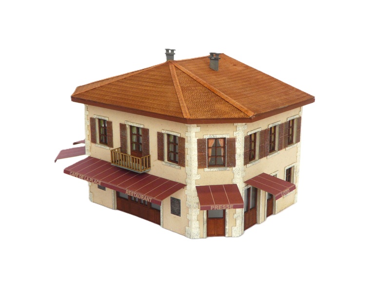 Maquette à Construire : La Maison De Julien - Échelle O - En Plâtre/pierre Synthétique Blanc - Colinter Productions