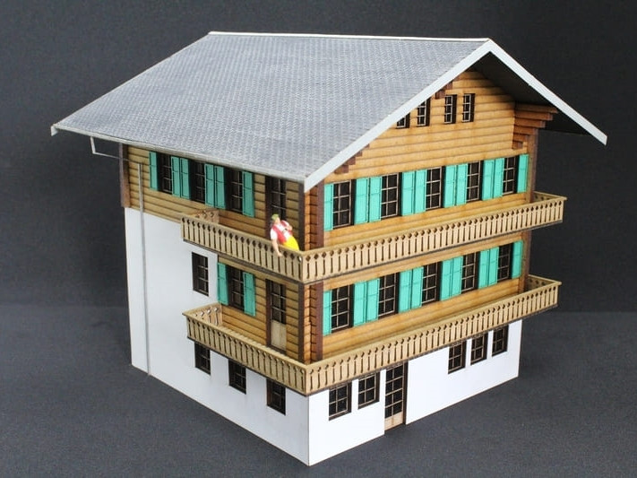 Chalet des Grisons - Modèle assemblé
