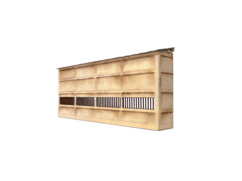 Demi-bâtiment industriel - N 1/160 ème
