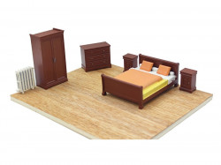 Aménagement intérieur - Chambre Double - O 1/43 ème