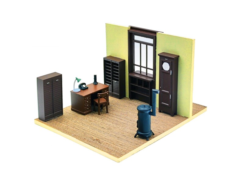 Aménagement intérieur - Bureau du chef de gare - O 1/43 ème
