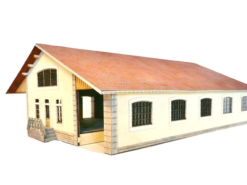 874671 - Halle marchandises PO type gare de Bellenaves (-HO