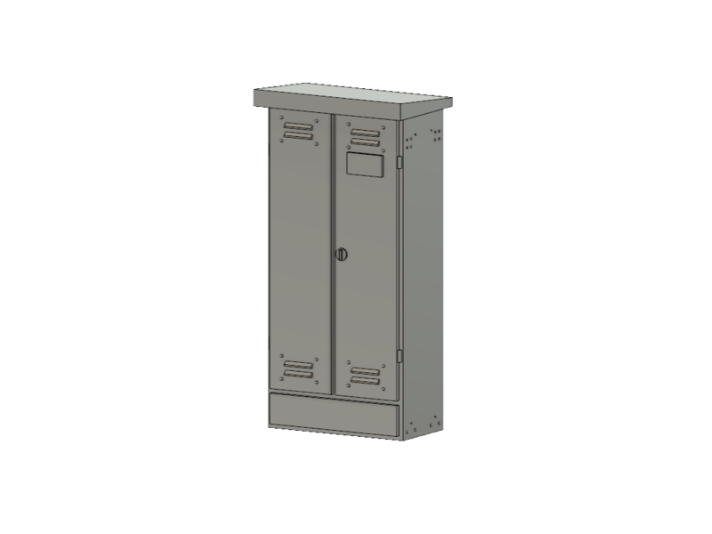 Armoire électrique double porte - O 1/ 43 ème