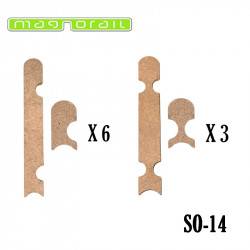 Habillage de voie 60 cm ligne droite double