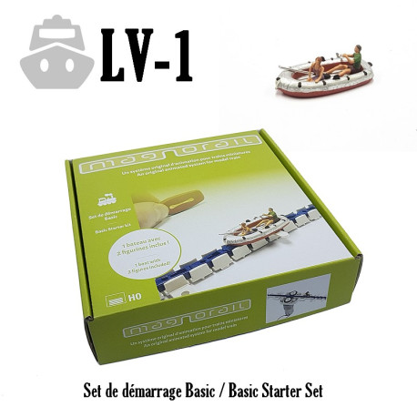 Set de départ Magnorail avec un canot