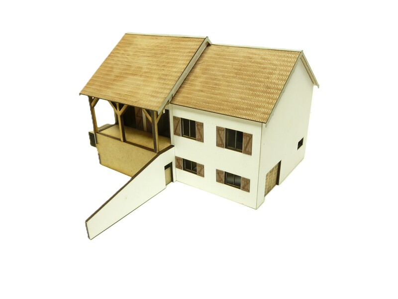 La maison du Papy MODÈLE ASSEMBLÉ NON PEINT