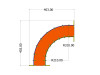 Module de coulisse en courbe - N 1/160 ème