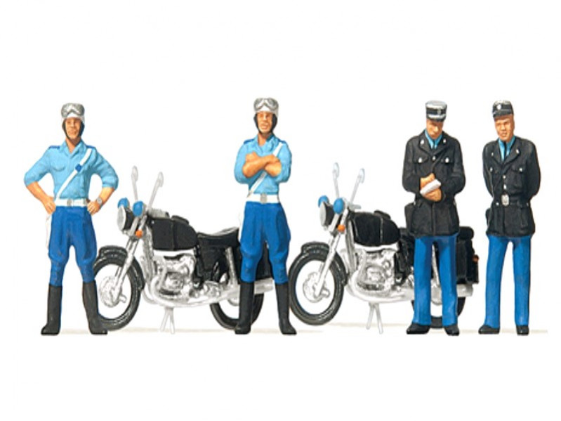 10191 preiser, gendarme ho, gendarme 187, gendarme moto modélisme, policier echelle ho, policier echelle 187, gendarme miniature, policier miniature