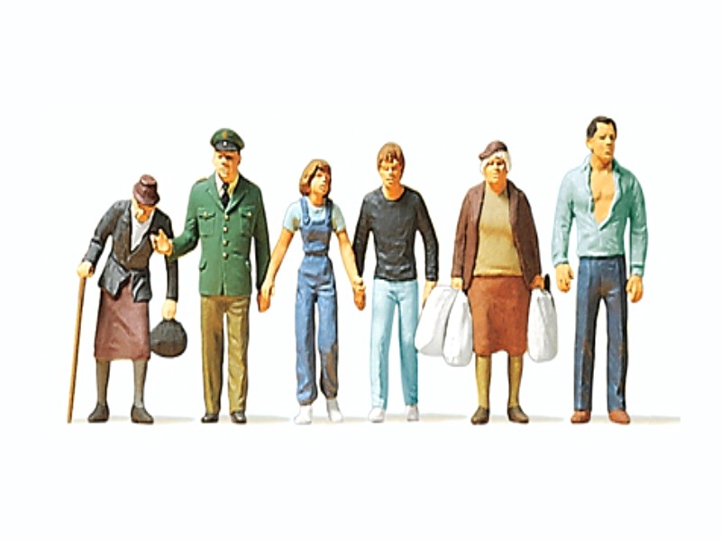 Personnages avec policier