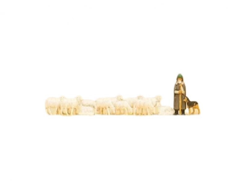 Berger avec troupeau et chien - N 1/160 ème