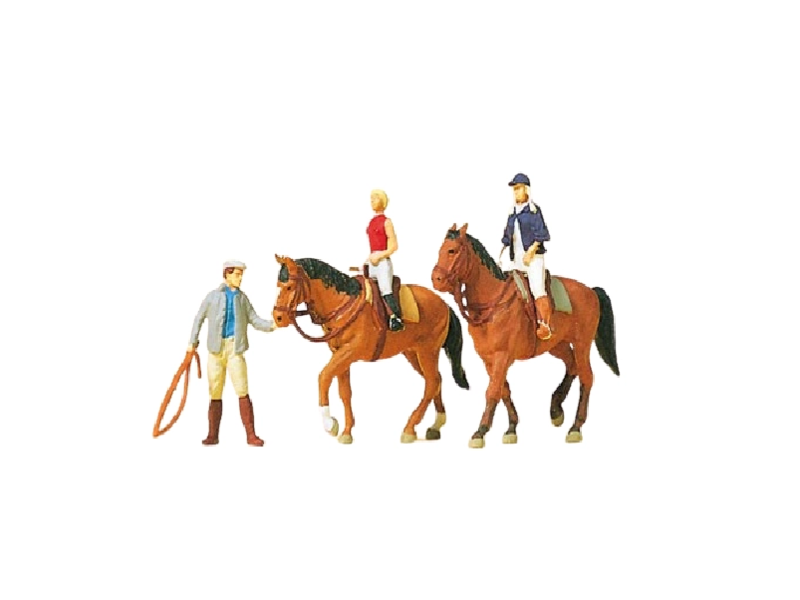 Cavaliers à l'écurie