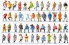 48 Personnages assis - set  n°2