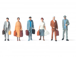 Lot de 6 voyageurs avec bagages