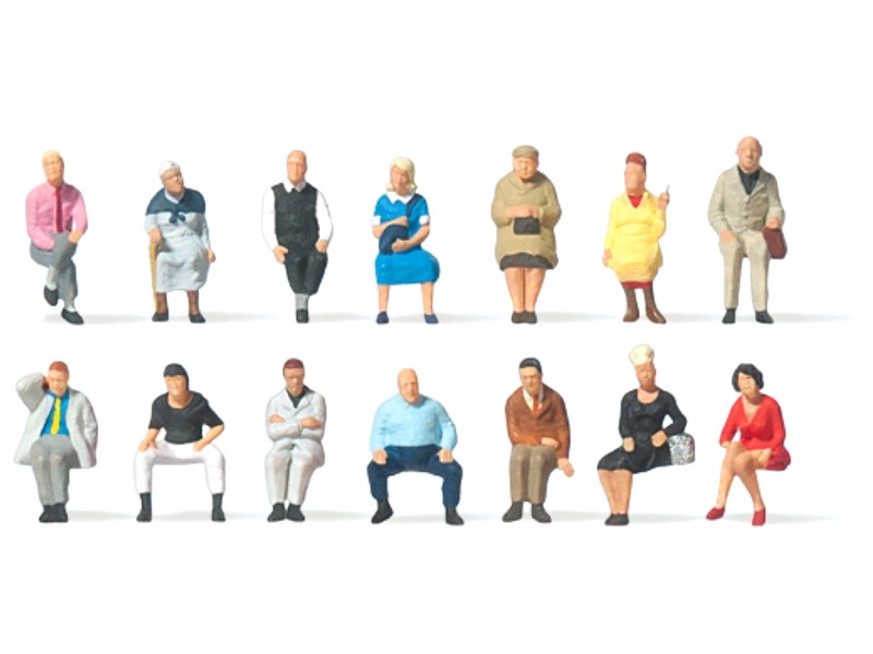 Personnages assis - N 1/160 ème