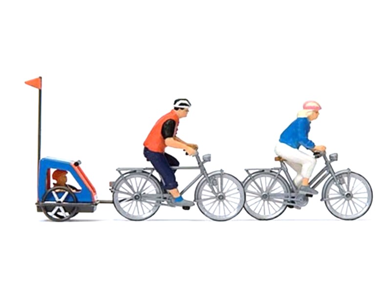 Famille à vélos
