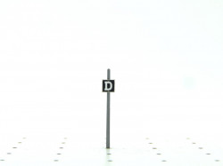 Pancarte « D » voie de dépôt
