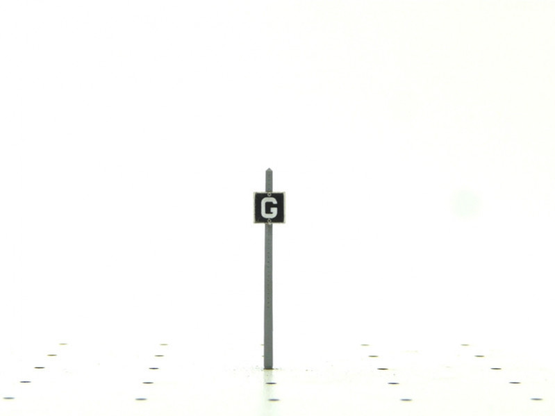 Pancarte « G » voie de service - N 1/160 ème