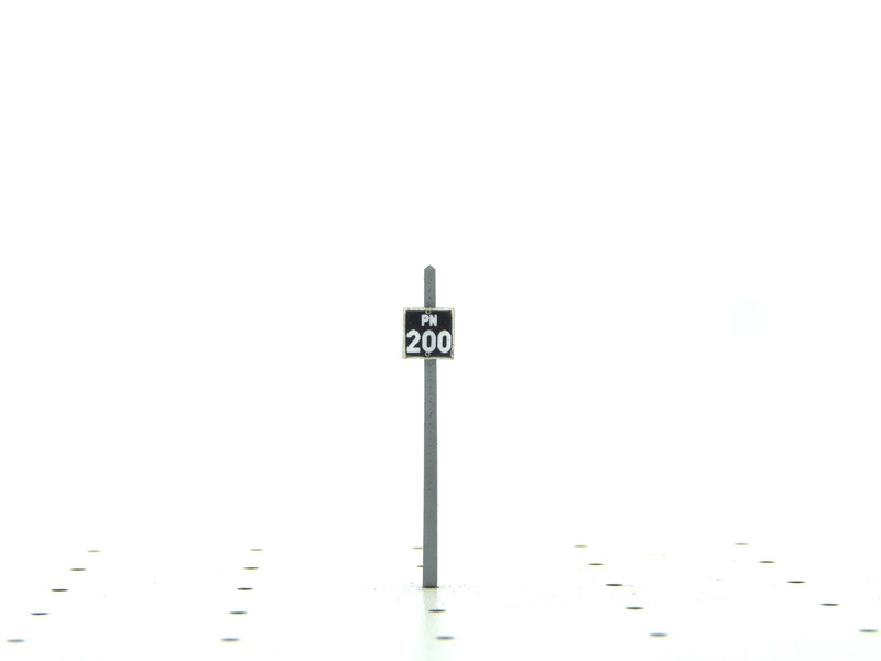 Pancarte passage à niveau PN 200 - N 1/160 ème