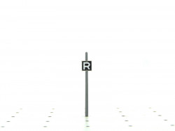 Pancarte « R » fin de vitesse limitée