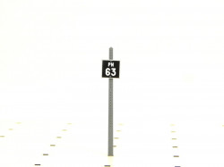 Pancarte passage à niveau « PN 63 »