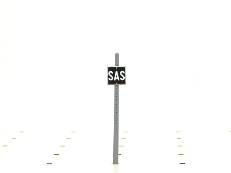 Pancarte « SAS » voie de sas