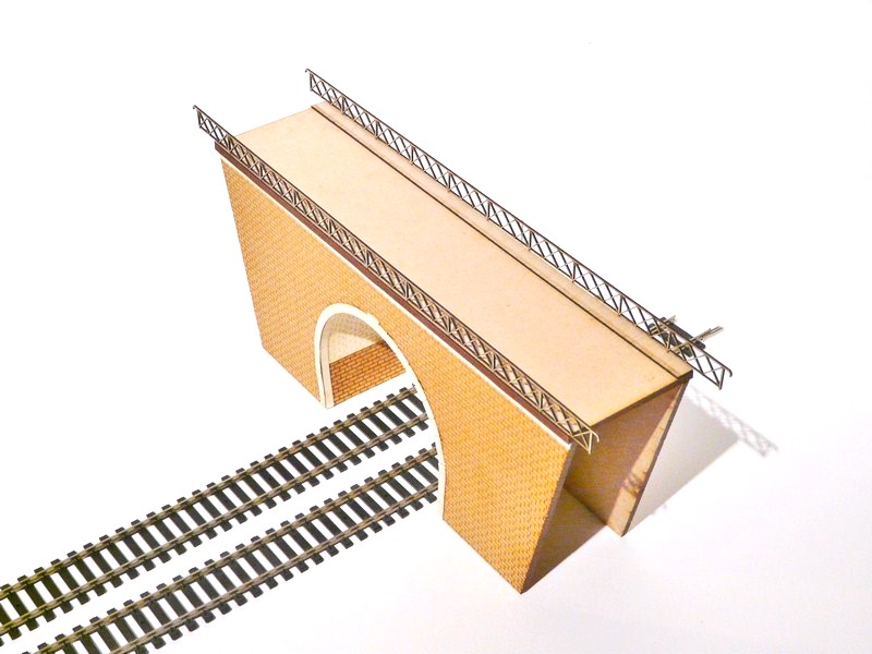 Portail Tunnel De Train Double Voie échelle Z (2 Pièces) - Pour Modélisme Ferroviaire