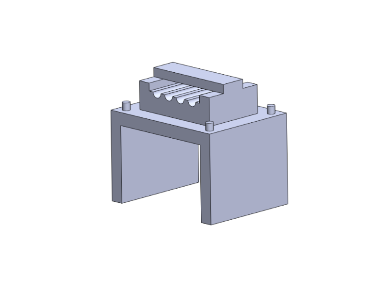 Supports pour quatre tringles