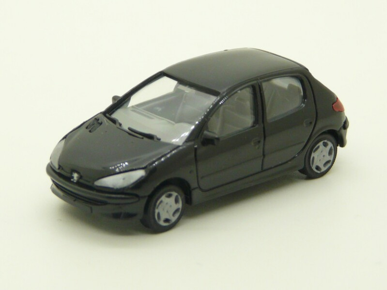 Peugeot 206 - 5 portes - noire