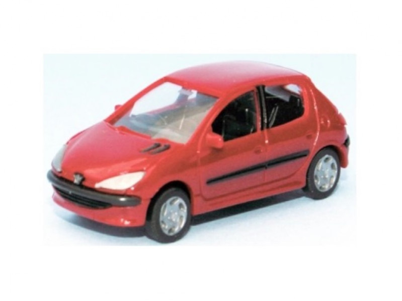 Peugeot 206 - 5 portes - rouge