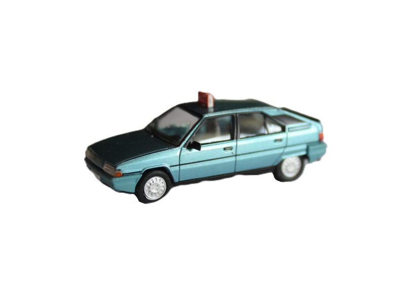 Citroën BX Taxi bleu argenté