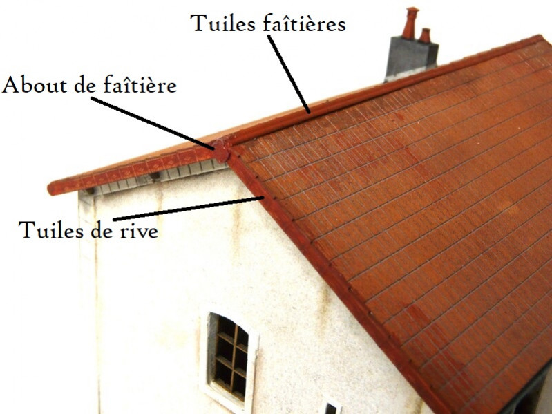 tuiles de rives ho, tuiles de rive 1 87 ème, faitage ho, faitage 1 87 ème, bois modelisme toit, bois modelisme tuile, bois modélisme 111017, 2